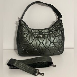 Lug Winger Hobo Bag - Metallic Green
